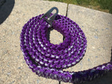 6 ft. Purple Reflective Paracord Dog Leash with Matching Collar