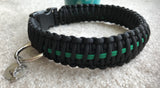 Thin Green Line, Paracord Dog Collar