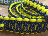 Blue and Yellow Paracord Dog Leash