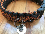 Halloween Black & Leopard King Cobra Paracord Dog Collar