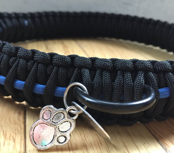 Thin Blue Line, K9, Police, Law Enforcement Dog Collars Marilyn Moo