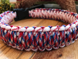 Paracord 4th of July, Red White and Blue Celebration Dog Collar