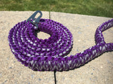 6 ft. Purple Reflective Paracord Dog Leash with Matching Collar