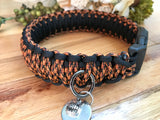 Halloween Black & Leopard King Cobra Paracord Dog Collar