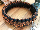 Halloween Black & Leopard King Cobra Paracord Dog Collar