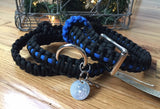 Thin Blue Line, K9 Officer, Law Enforcement Collar and Leash