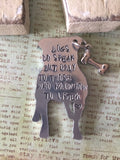 Hand-Stamped Aluminum Pit Bull Key Chain, Key Ring