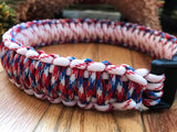 Paracord 4th of July, Red White and Blue Celebration Dog Collar