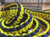 Blue and Yellow Paracord Dog Leash