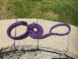 6 ft. Purple Reflective Paracord Dog Leash with Matching Collar